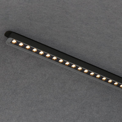 Golden Lighting Faroe 30in Integrated LED Pendant in Flecked Black/Grey Felt - - Golden Lighting