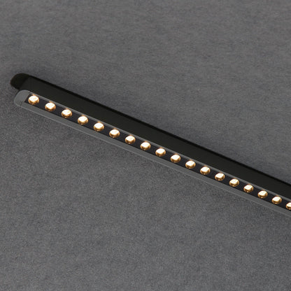 Golden Lighting Faroe 30in Integrated LED Pendant in Flecked Black/Grey Felt - - Golden Lighting