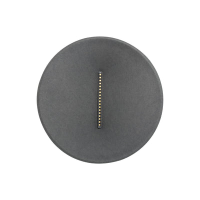 Golden Lighting Faroe 30in Integrated LED Pendant in Flecked Black/Grey Felt - - Golden Lighting