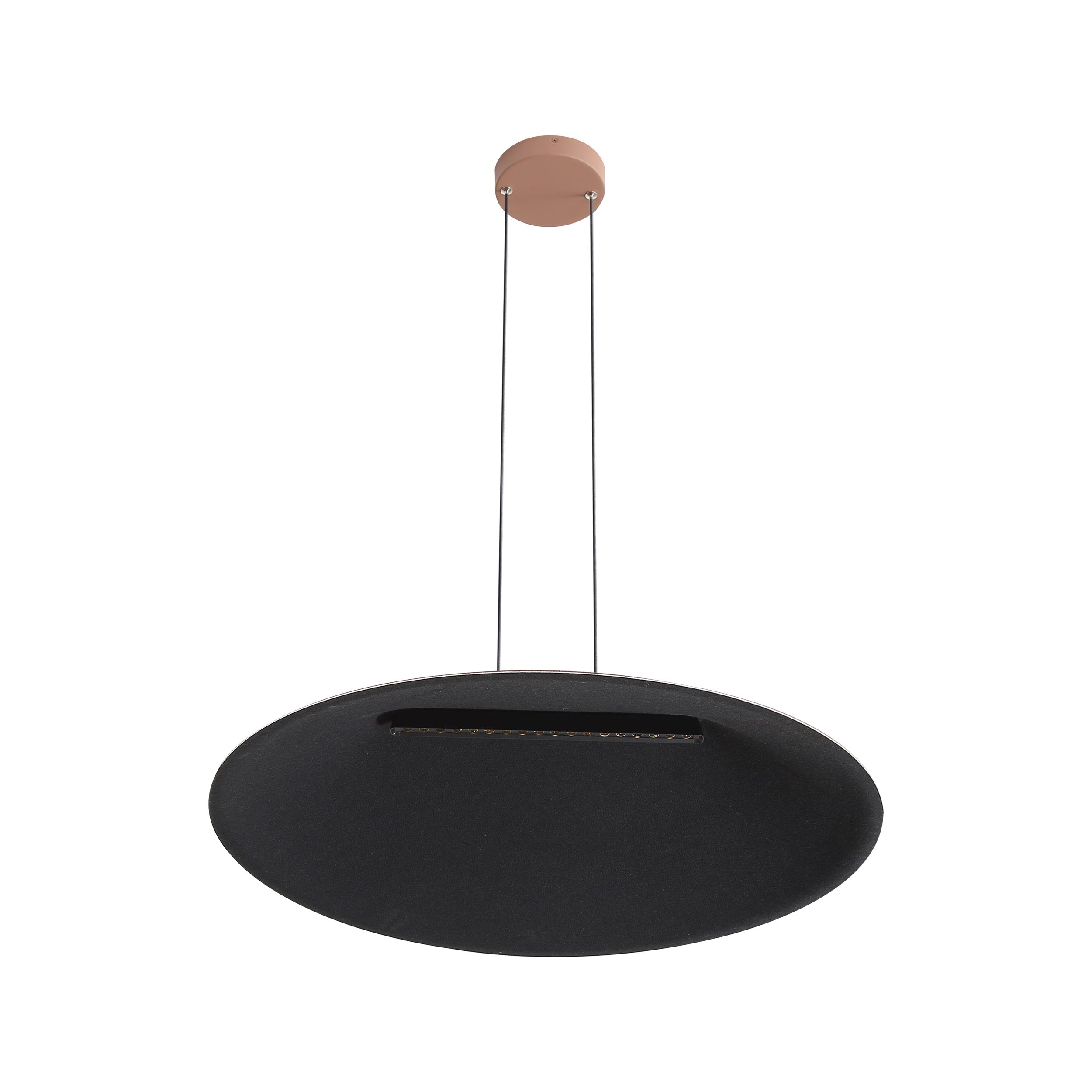 Faroe 30" LED Pendant in Coffee/Black - Default Title - Golden Lighting