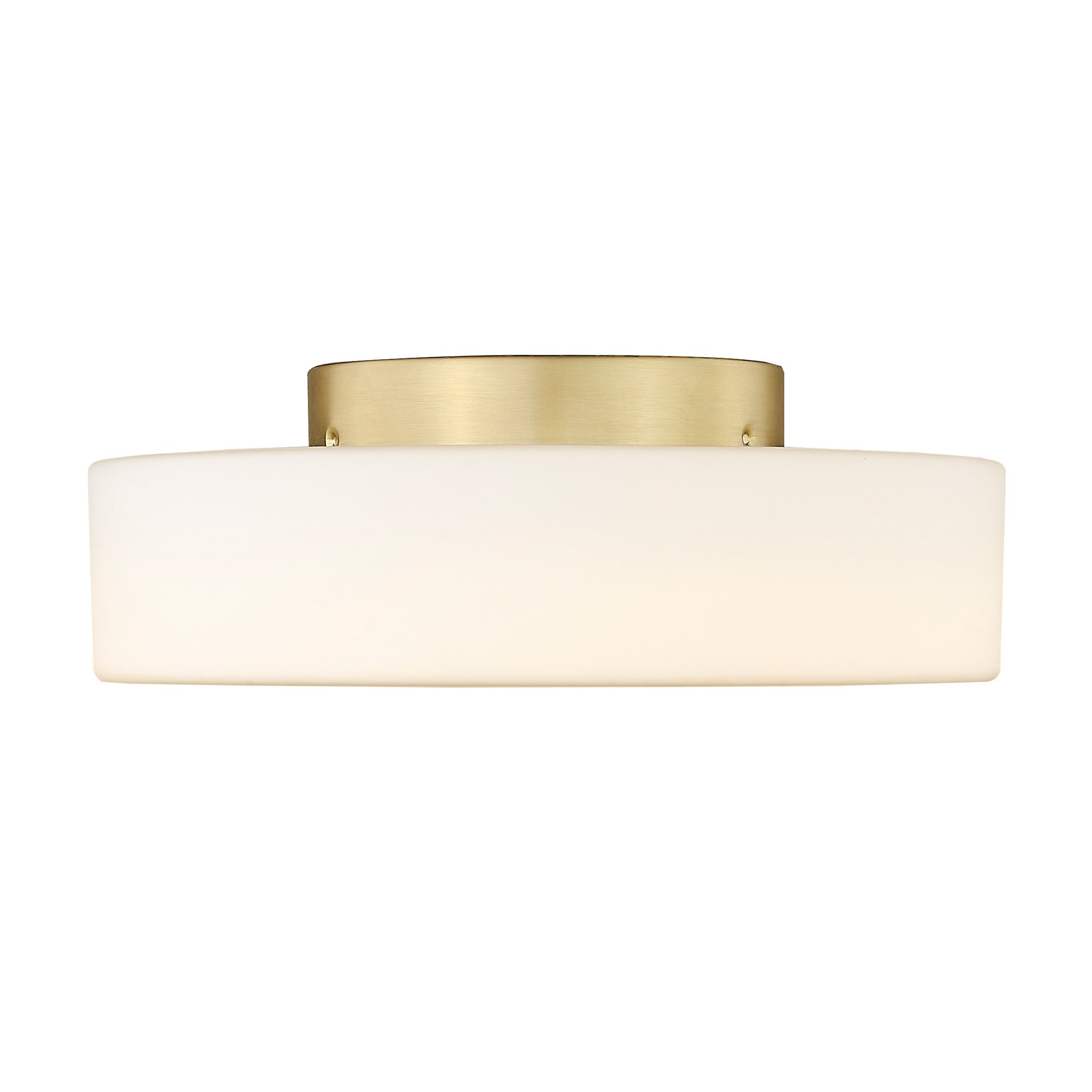 Toli Integrated LED Flush Mount in Brushed Champagne Brass