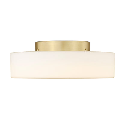 Toli Integrated LED Flush Mount in Brushed Champagne Brass