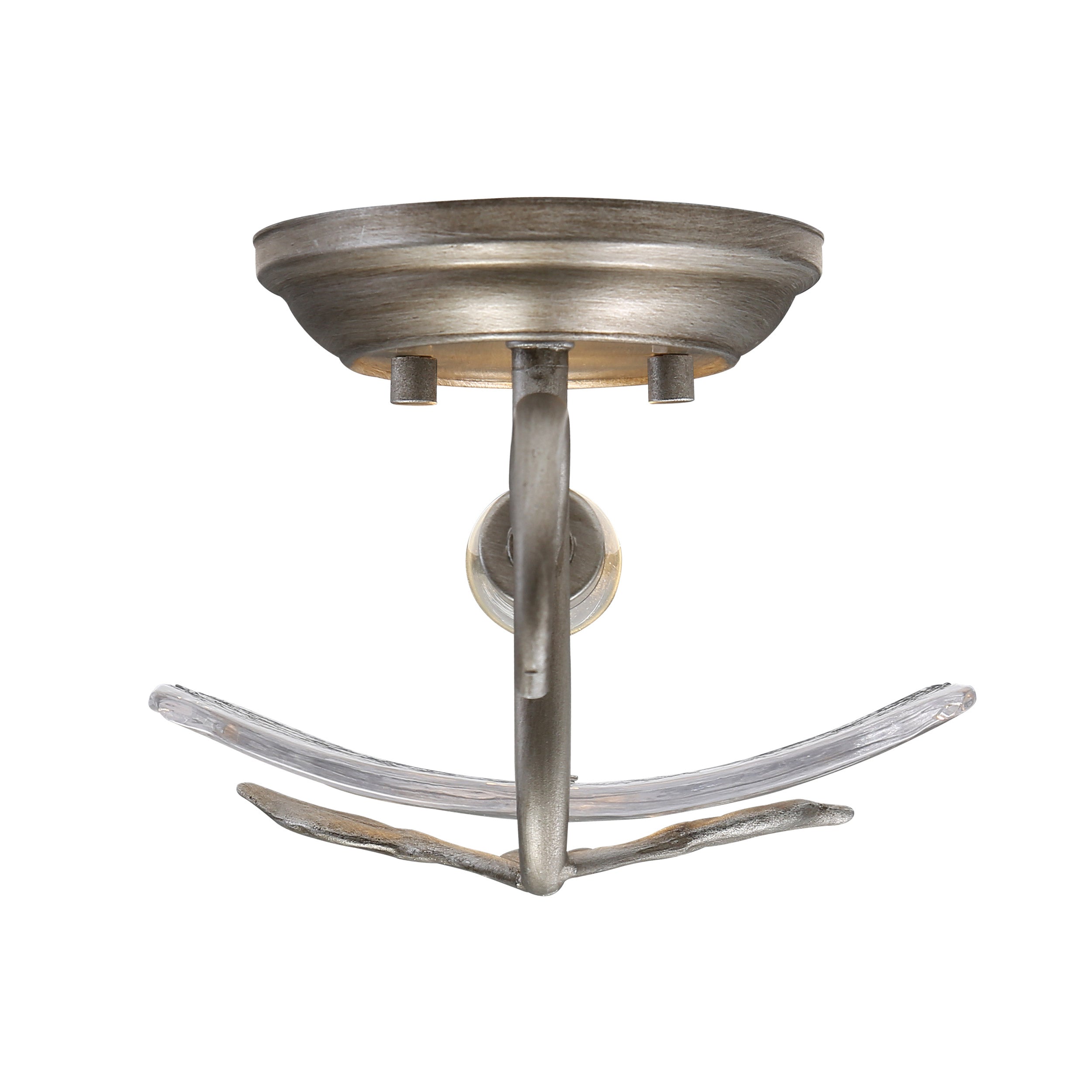 Golden Lighting Calla 1-light Wall Sconce in Peruvian Silver - - Golden Lighting