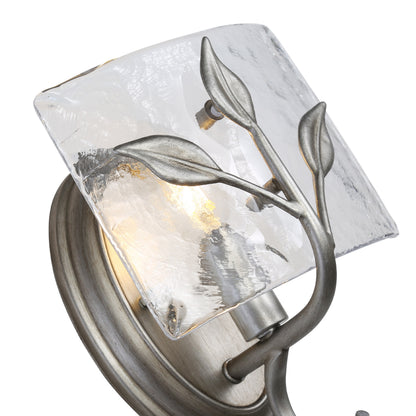 Golden Lighting Calla 1-light Wall Sconce in Peruvian Silver - - Golden Lighting