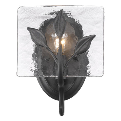 Golden Lighting Calla 1-light Wall Sconce in Natural Black - Default Title - Golden Lighting