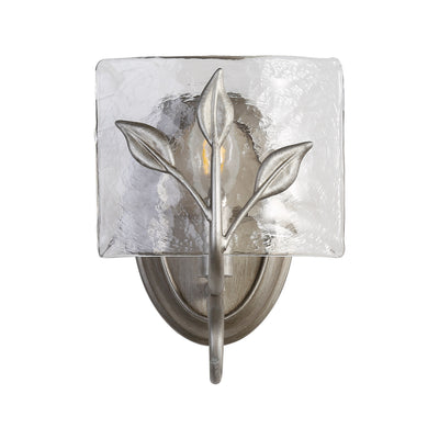 Golden Lighting Calla 1-light Wall Sconce in Peruvian Silver - Default Title - Golden Lighting