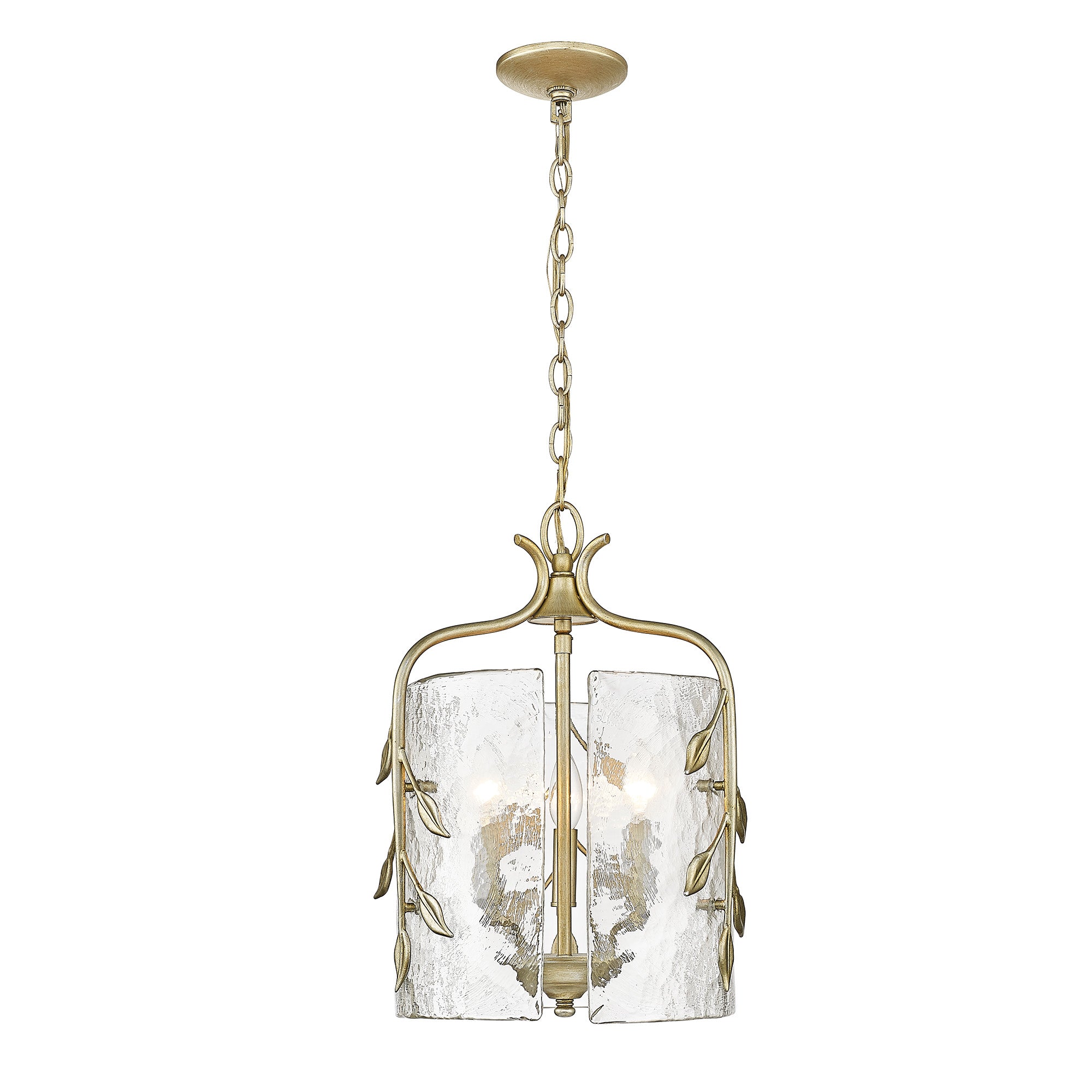 Golden Lighting Calla 3-light Pendant in White Gold - - Golden Lighting