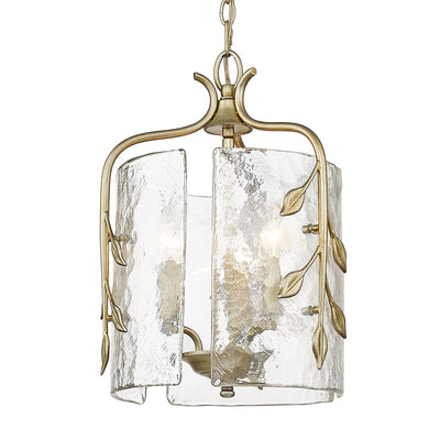 Golden Lighting Calla 3-light Pendant in White Gold - - Golden Lighting