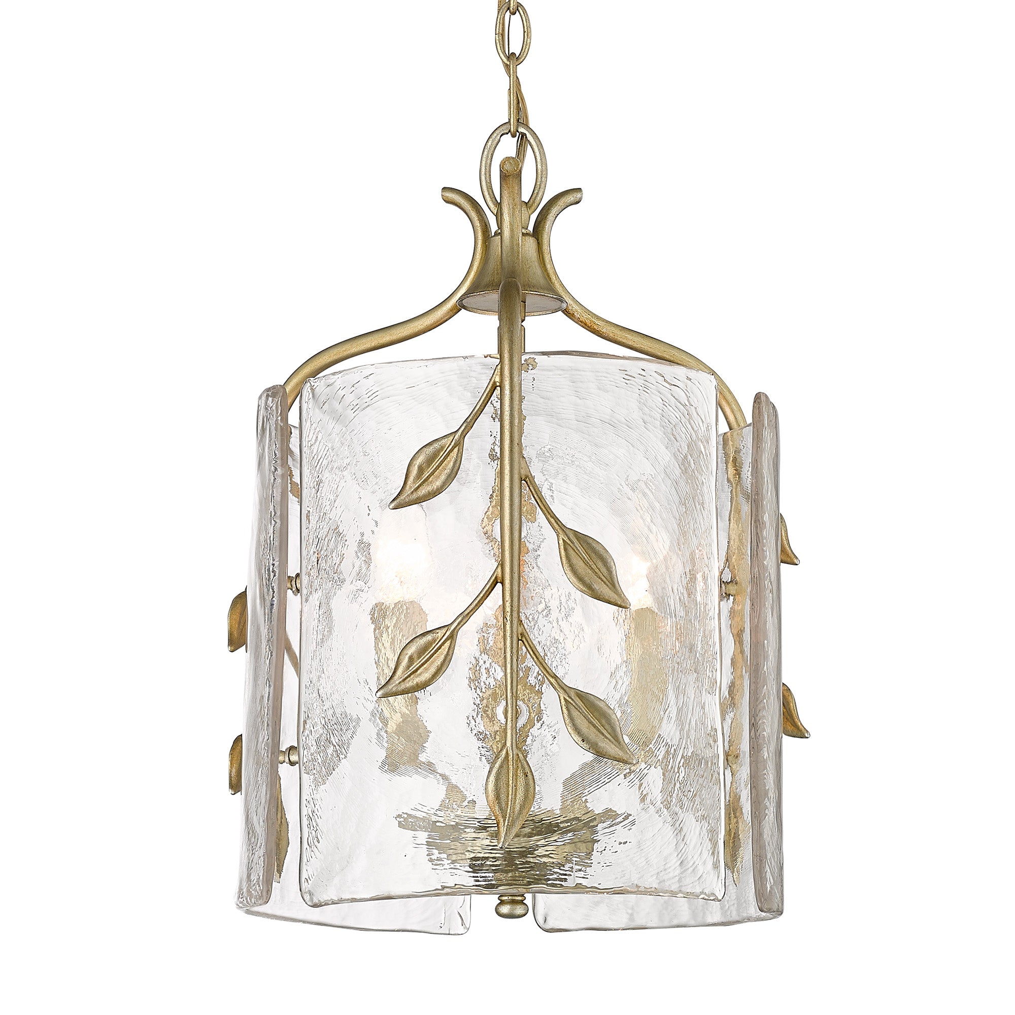 Golden Lighting Calla 3-light Pendant in White Gold