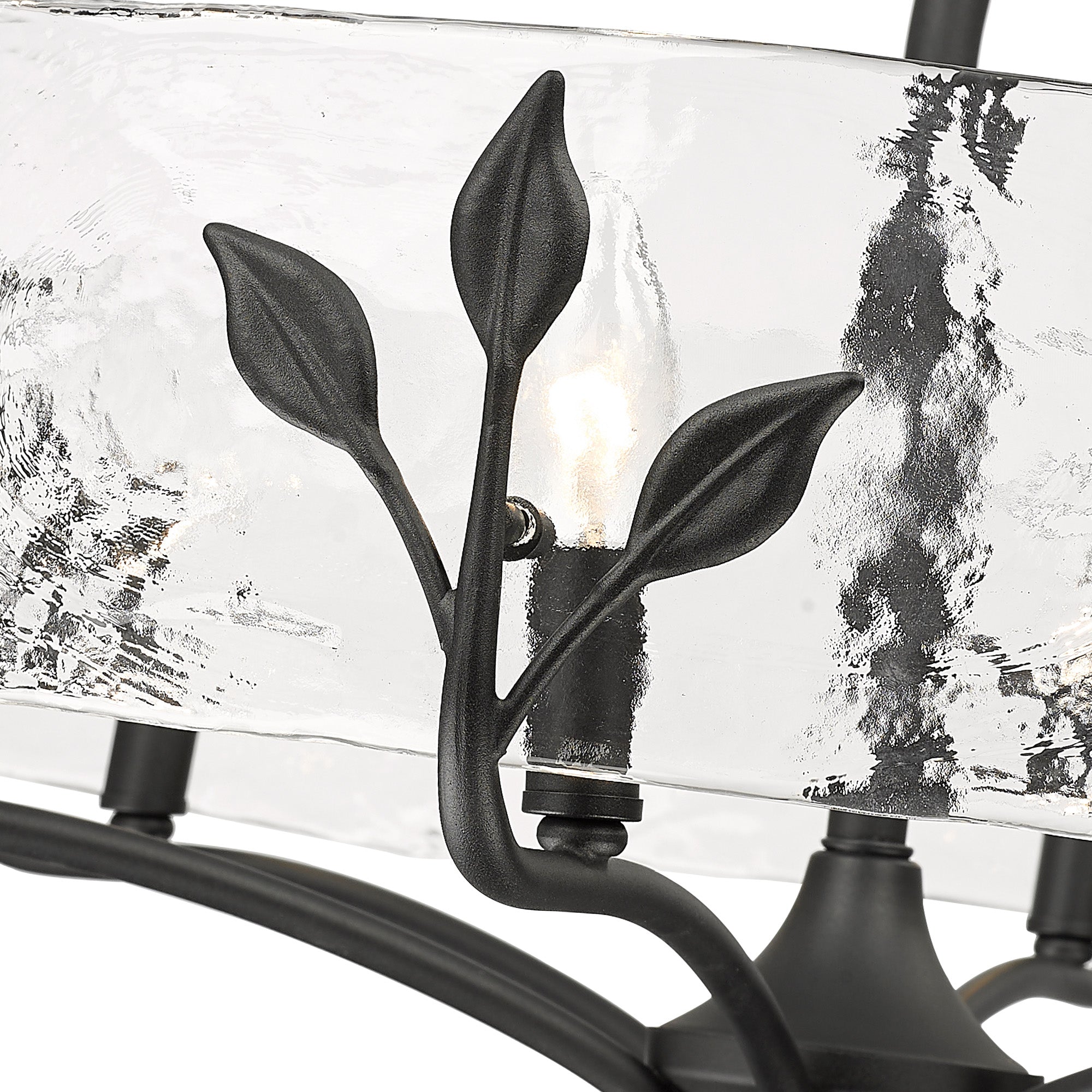 Golden Lighting Calla 6-light Chandelier in Natural Black - - Golden Lighting
