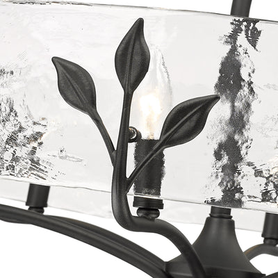 Golden Lighting Calla 6-light Chandelier in Natural Black - - Golden Lighting
