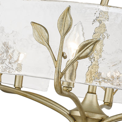 Golden Lighting Calla 6-light Chandelier in White Gold - - Golden Lighting