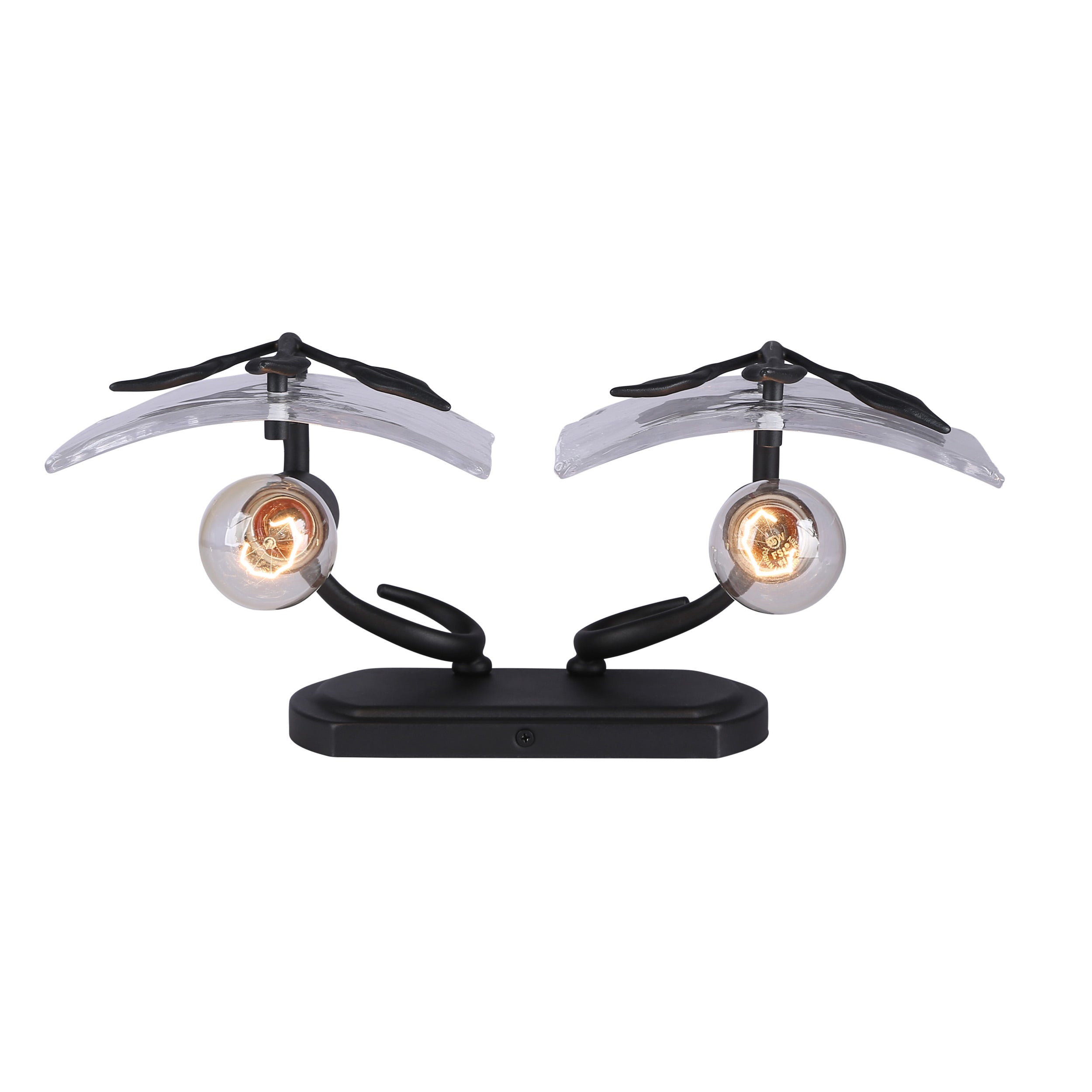 Golden Lighting Calla 2-light Vanity in Natural Black - - Golden Lighting