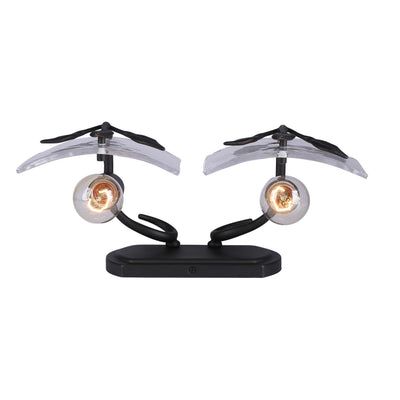 Golden Lighting Calla 2-light Vanity in Natural Black - - Golden Lighting