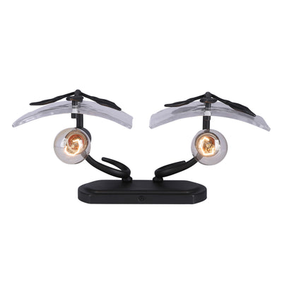 Golden Lighting Calla 2-light Vanity in Natural Black - - Golden Lighting