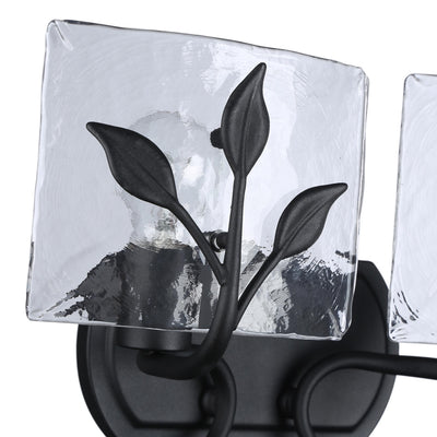 Golden Lighting Calla 2-light Vanity in Natural Black - - Golden Lighting