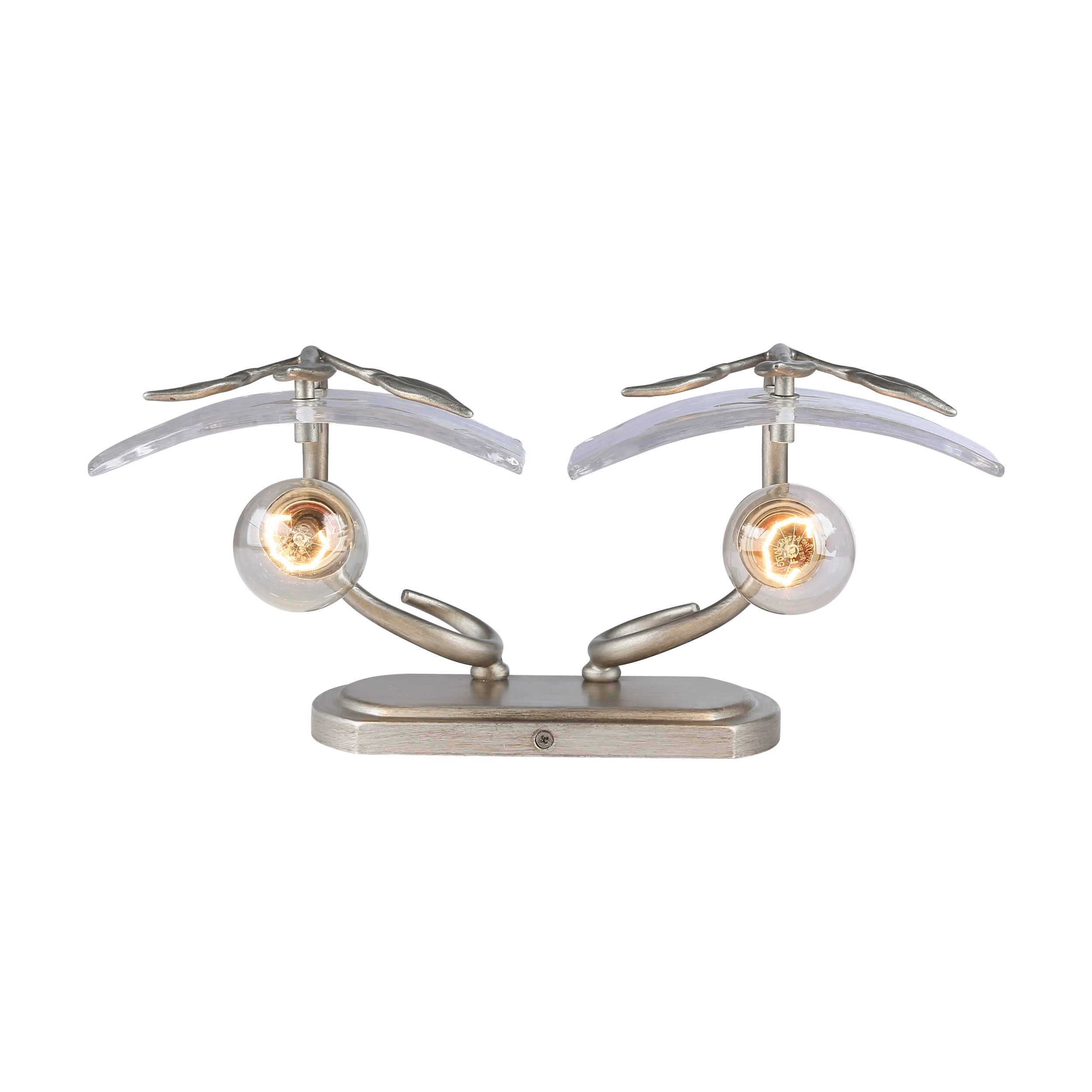 Golden Lighting Calla 2-light Vanity in Peruvian Silver - - Golden Lighting