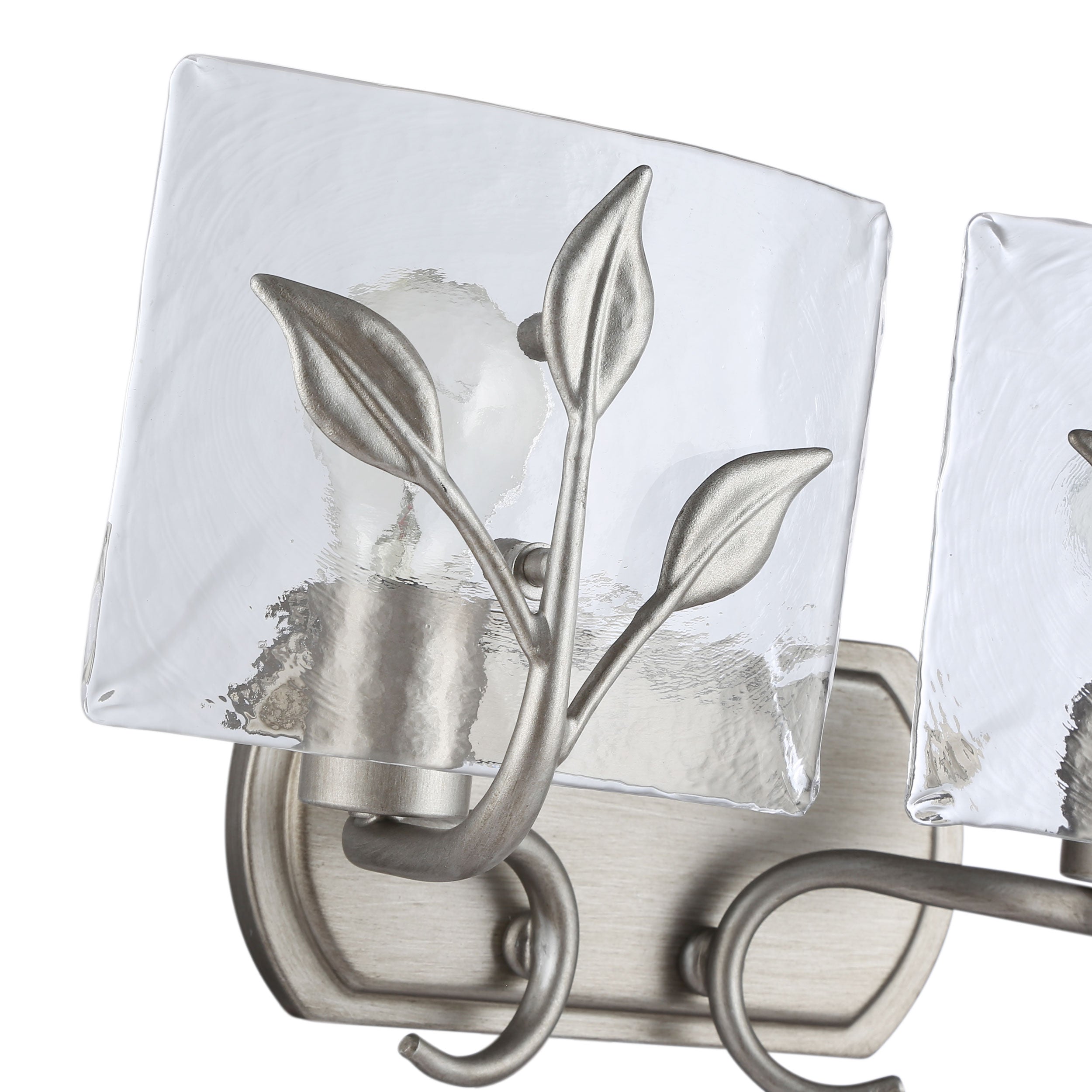 Golden Lighting Calla 2-light Vanity in Peruvian Silver - - Golden Lighting