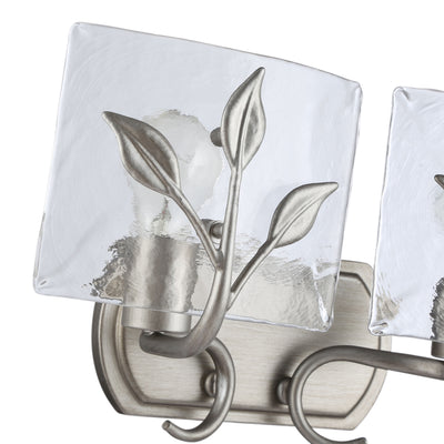 Golden Lighting Calla 2-light Vanity in Peruvian Silver - - Golden Lighting