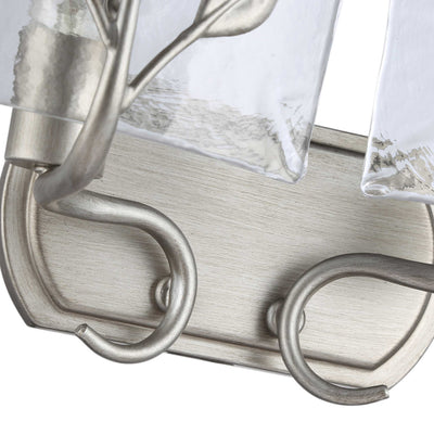 Golden Lighting Calla 2-light Vanity in Peruvian Silver - - Golden Lighting
