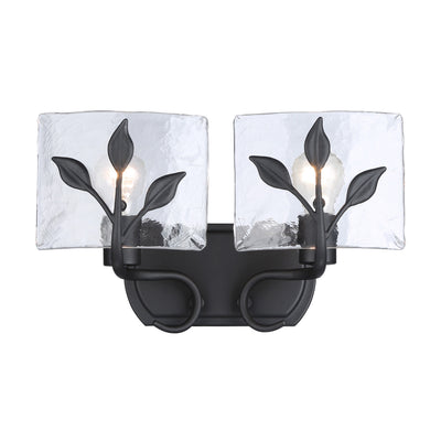 Golden Lighting Calla 2-light Vanity in Natural Black - Default Title - Golden Lighting