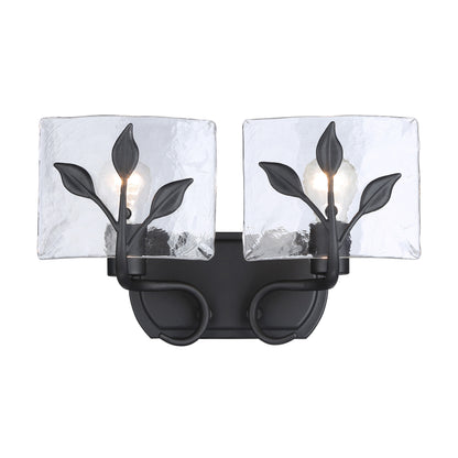 Golden Lighting Calla 2-light Vanity in Natural Black - Default Title - Golden Lighting