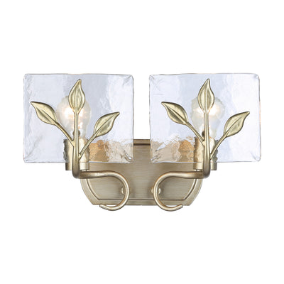 Golden Lighting Calla 2-light Vanity in White Gold - Default Title - Golden Lighting