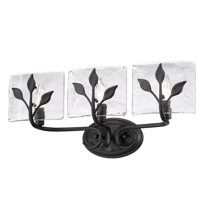 Golden Lighting Calla 3-light Vanity in Natural Black - - Golden Lighting