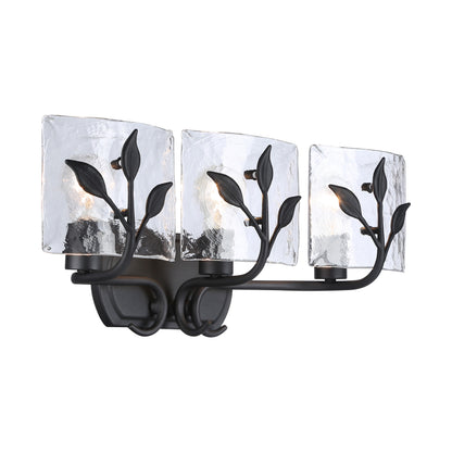 Golden Lighting Calla 3-light Vanity in Natural Black - - Golden Lighting