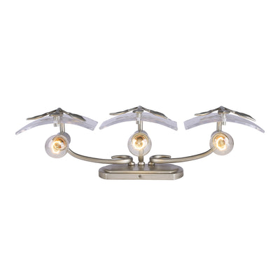 Golden Lighting Calla 3-light Vanity in Peruvian Silver - - Golden Lighting
