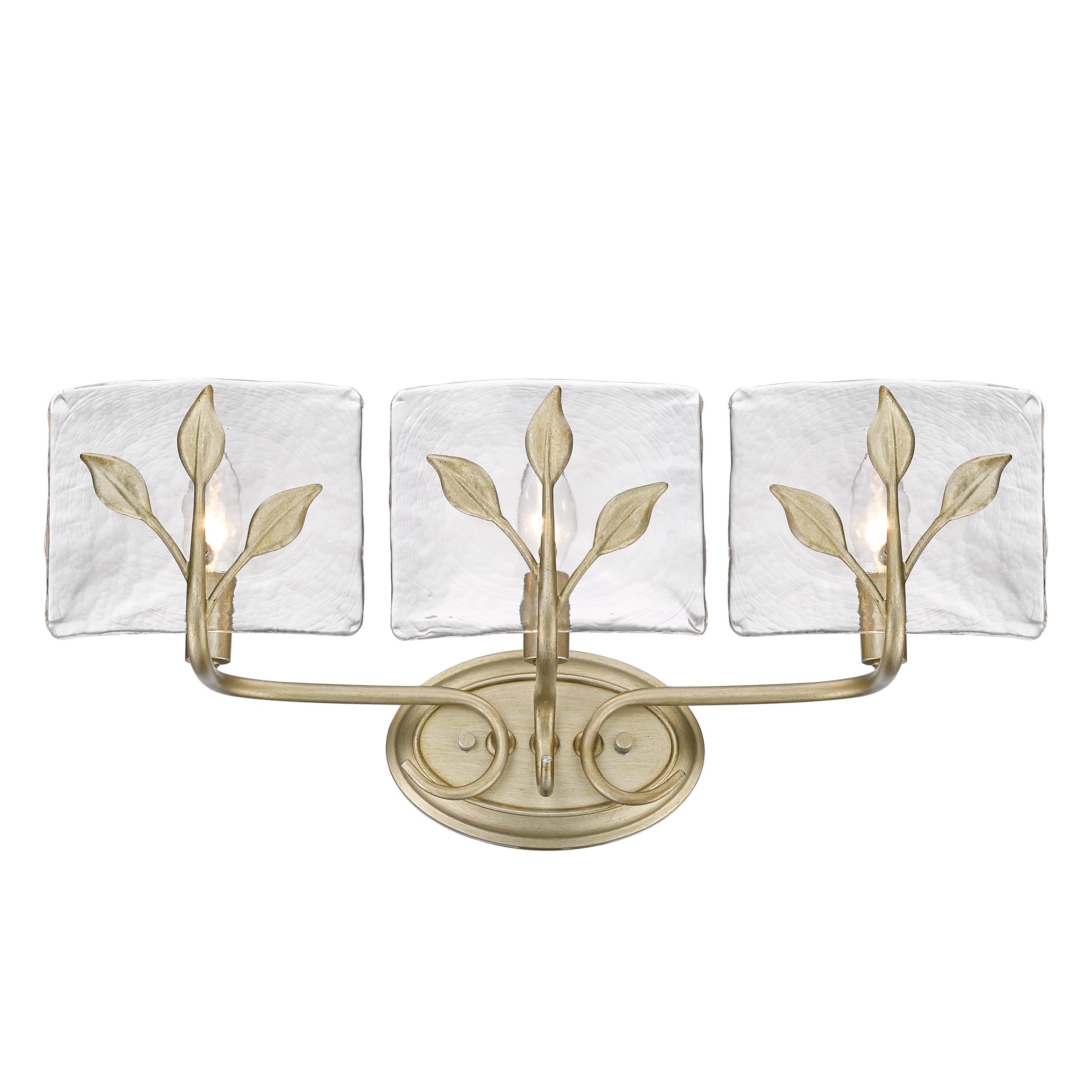 Golden Lighting Calla 3-light Vanity in White Gold - - Golden Lighting