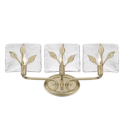 Golden Lighting Calla 3-light Vanity in White Gold - - Golden Lighting
