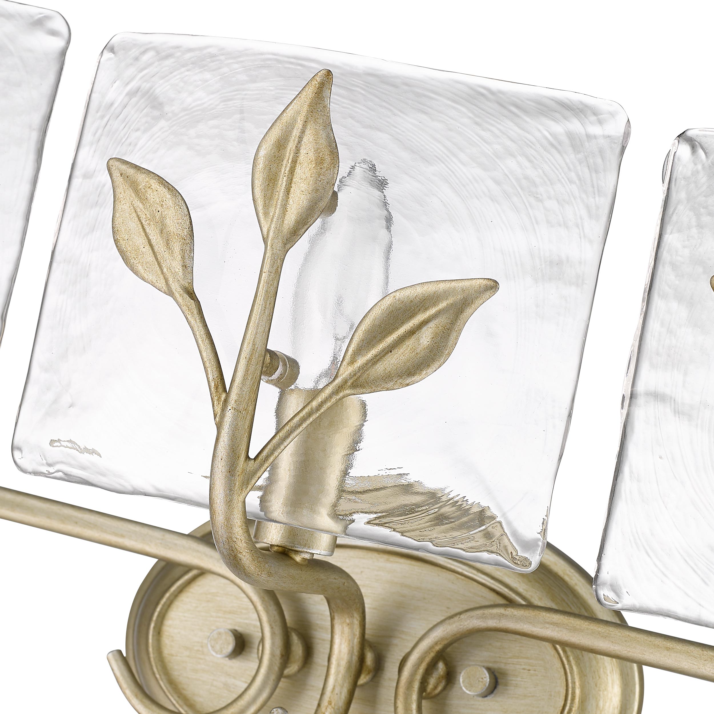 Golden Lighting Calla 3-light Vanity in White Gold - - Golden Lighting