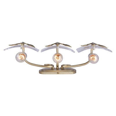 Golden Lighting Calla 3-light Vanity in White Gold - - Golden Lighting