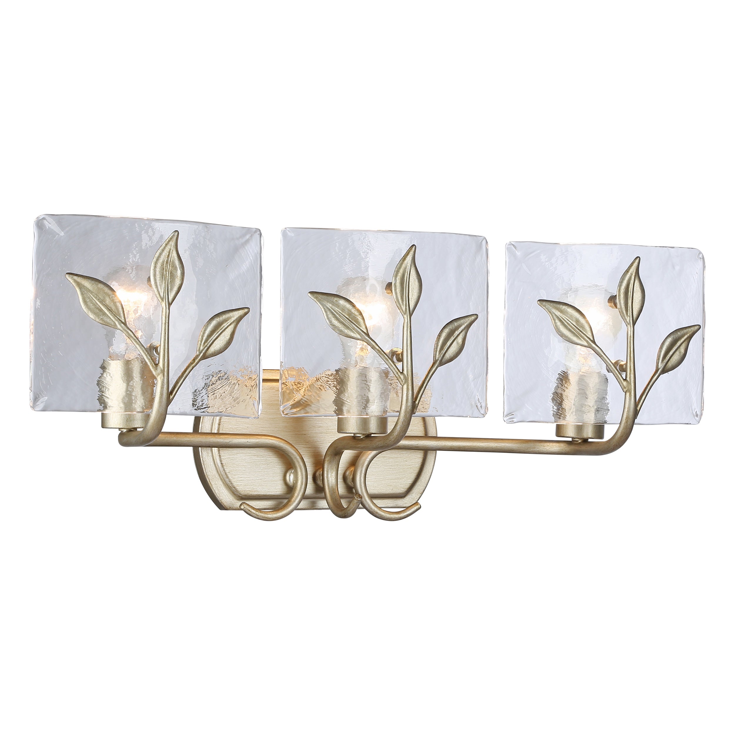 Golden Lighting Calla 3-light Vanity in White Gold