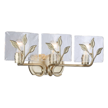 Golden Lighting Calla 3-light Vanity in White Gold