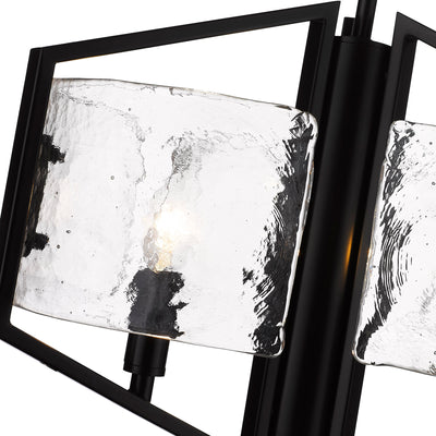 Golden Lighting Varsha 3-light Pendant in Matte Black - - Golden Lighting