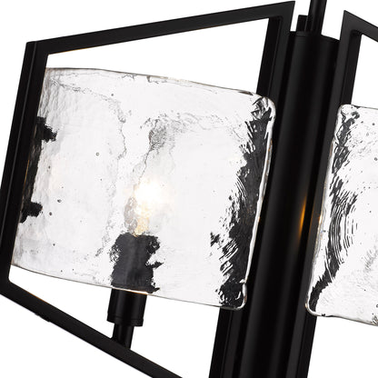 Golden Lighting Varsha 3-light Pendant in Matte Black - - Golden Lighting