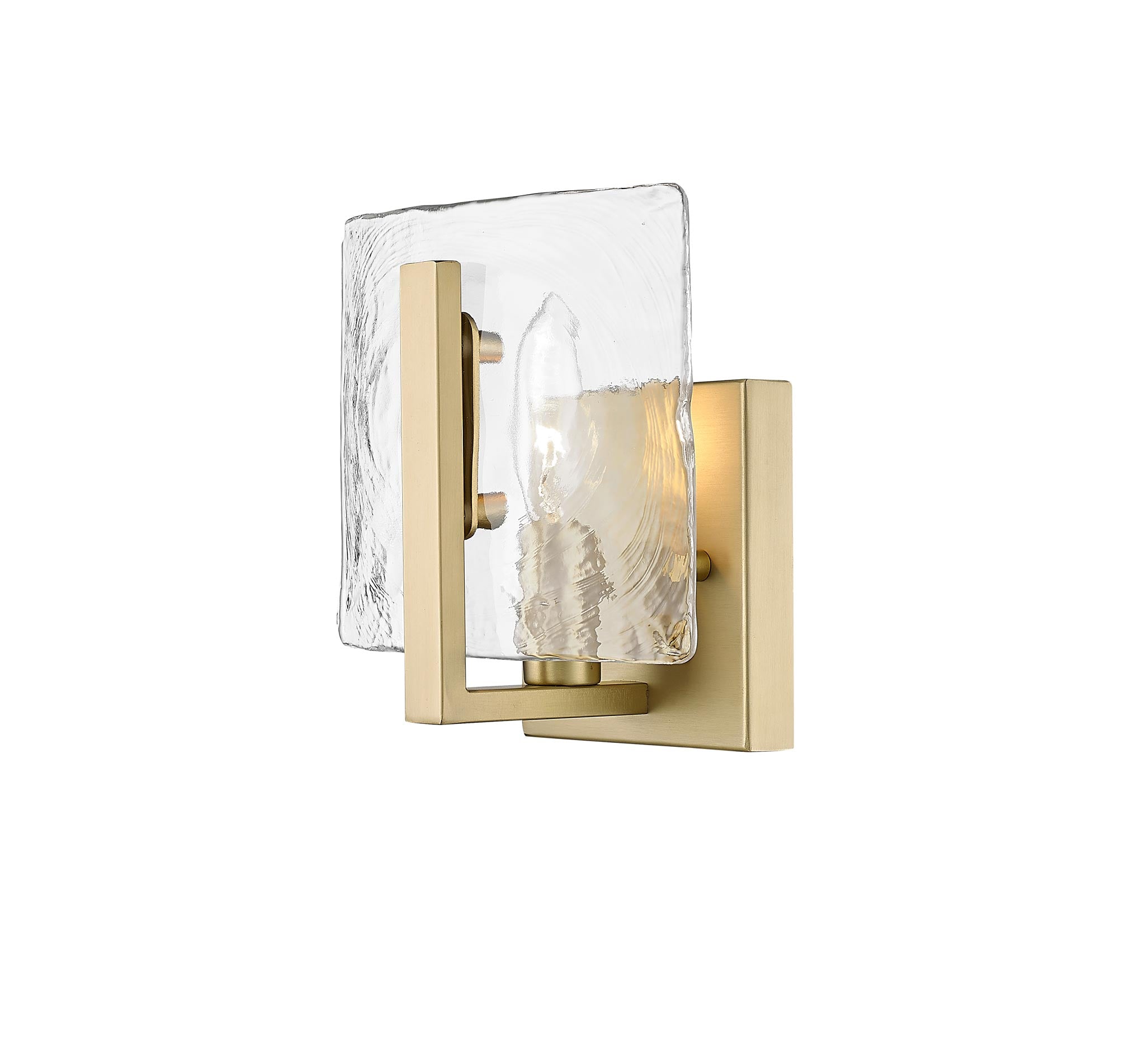 Aenon 1-light Wall Sconce in Brushed Champagne Brass - - Golden Lighting