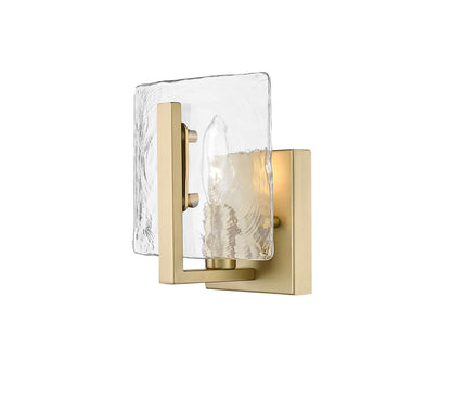 Aenon 1-light Wall Sconce in Brushed Champagne Brass - - Golden Lighting