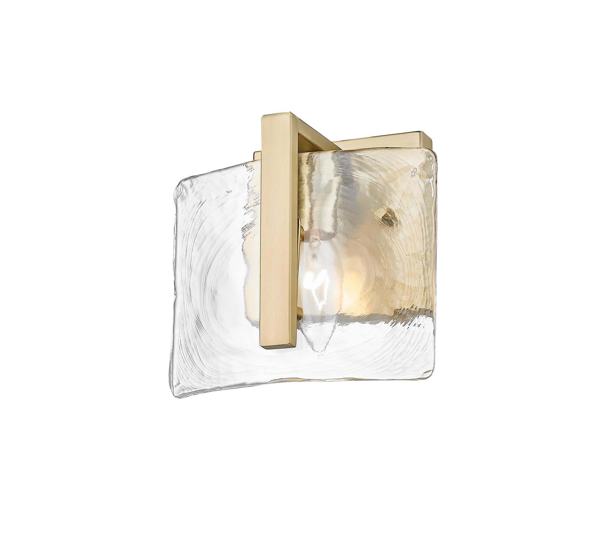 Aenon 1-light Wall Sconce in Brushed Champagne Brass - - Golden Lighting