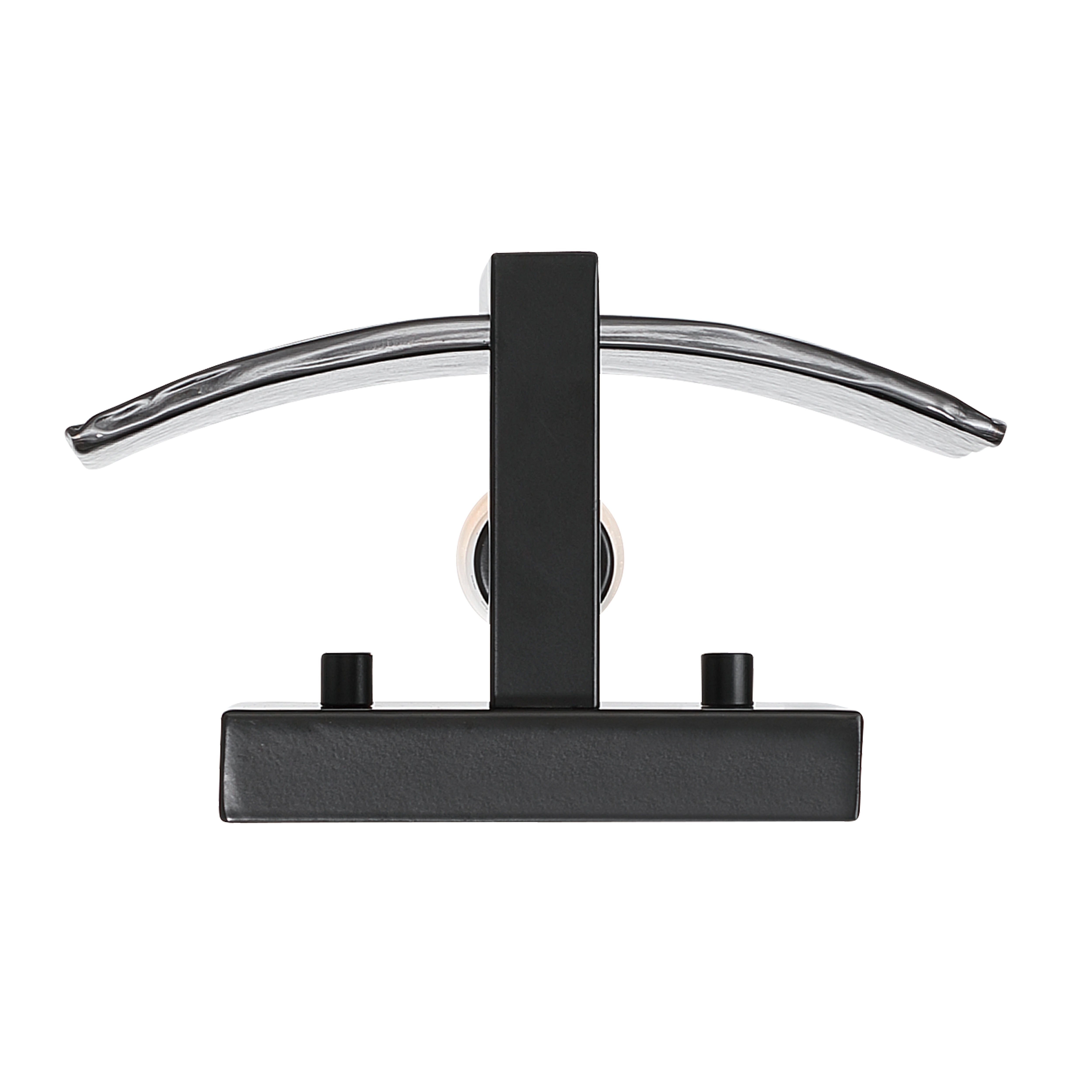 Aenon 1-light Wall Sconce in Matte Black with Smokey Water Glass - - Golden Lighting