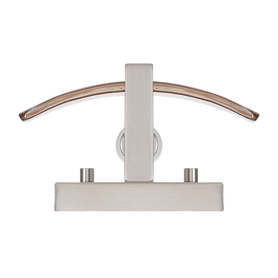 Aenon 1-light Wall Sconce in Pewter with Amber Water Glass - - Golden Lighting