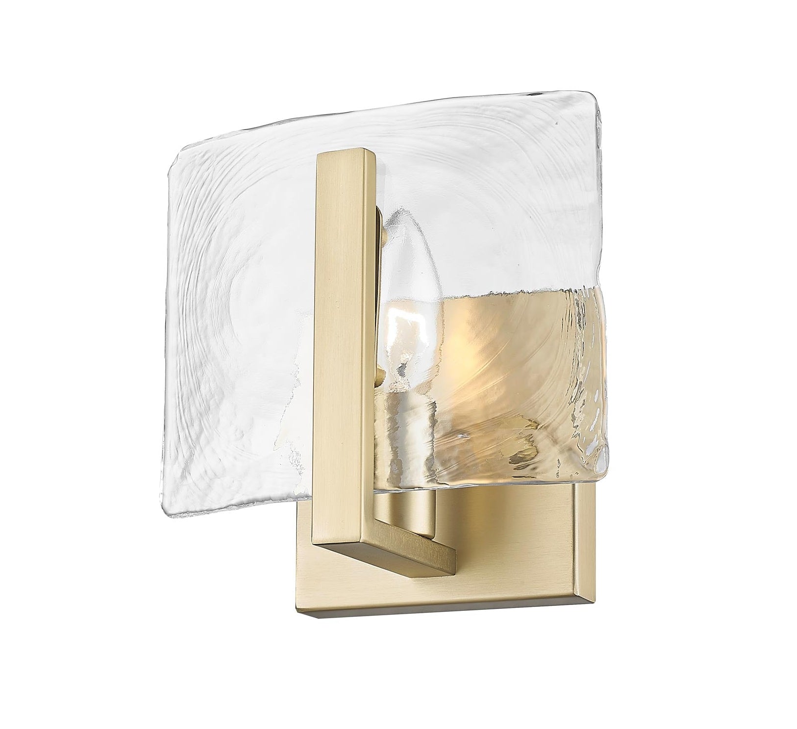 Aenon 1-light Wall Sconce in Brushed Champagne Brass - Default Title - Golden Lighting