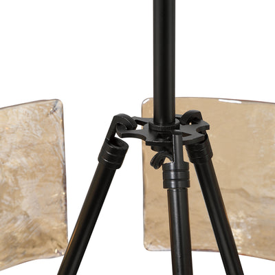 Aenon 3-light Chandelier in Matte Black with Amber Water Glass - - Golden Lighting