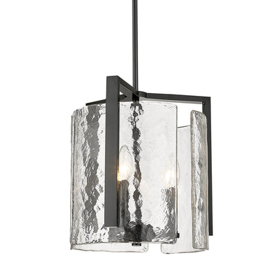 Aenon 3-light Pendant in Matte Black - - Golden Lighting