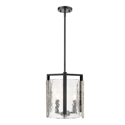 Aenon 3-light Pendant in Matte Black - - Golden Lighting