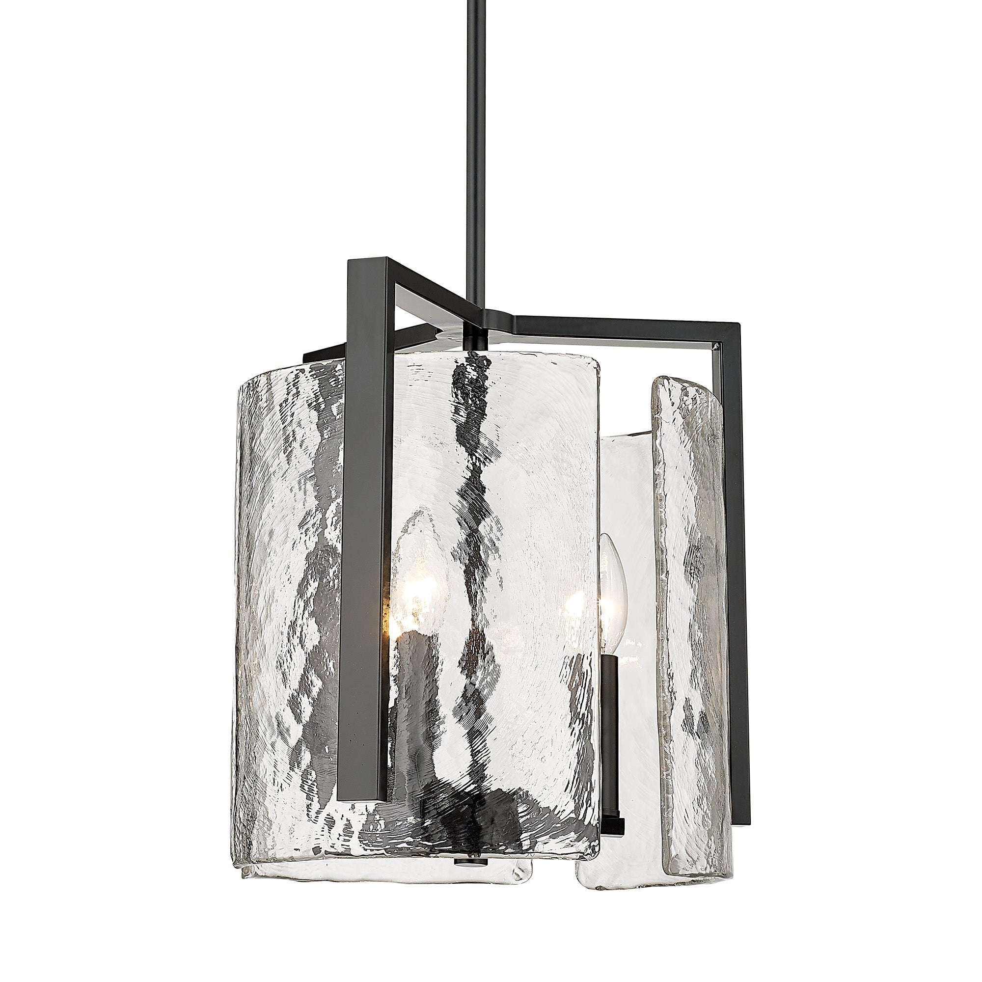 Yep by Golden Lighting Aenon 3-light Pendant in Matte Black