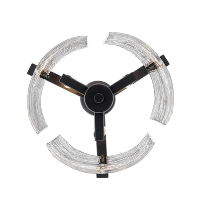 Aenon 3-light Pendant in Matte Black - - Golden Lighting