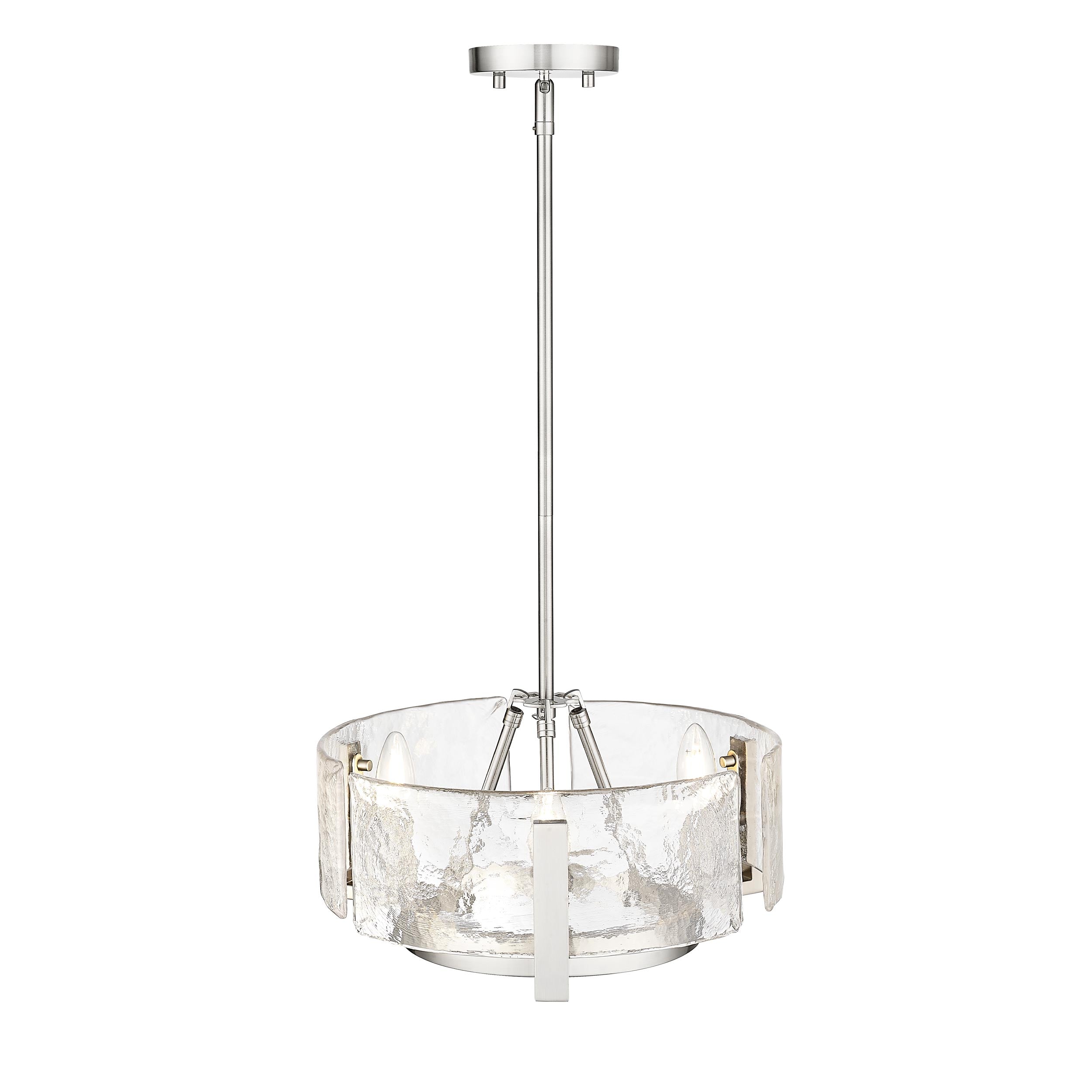 Yep by Golden Lighting Aenon 3-light Chandelier in Pewter - - Golden Lighting
